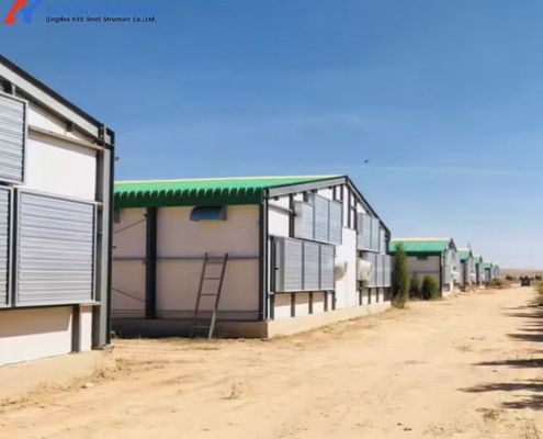 KXD Xây dựng khung thép nông nghiệp được chế tạo sẵn Xưởng kho cho trang trại gà